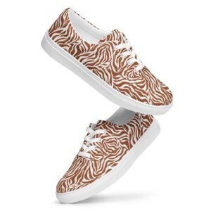 Zapatillas de lona con cordones para mujer - Cebra 14